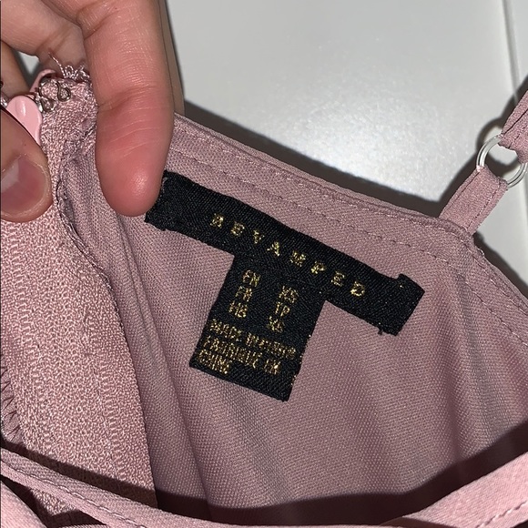 Pink Romper Chiffon High-Low Dress from Revamped - Picture 13 of 14